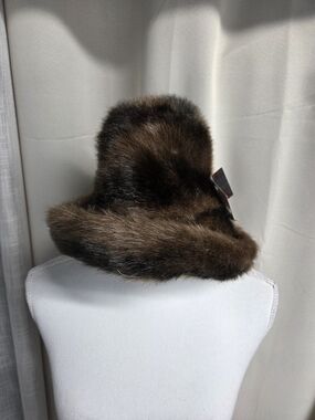 NWT Accessory Works Classic Women's Brown Faux Fur Bucket Hat